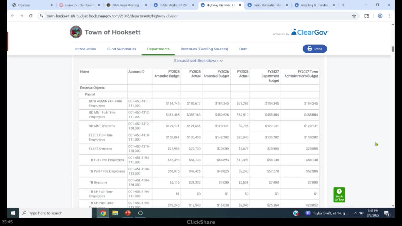 Council Approves $764,880 Budget Proposal for Parks and Recreation Department
