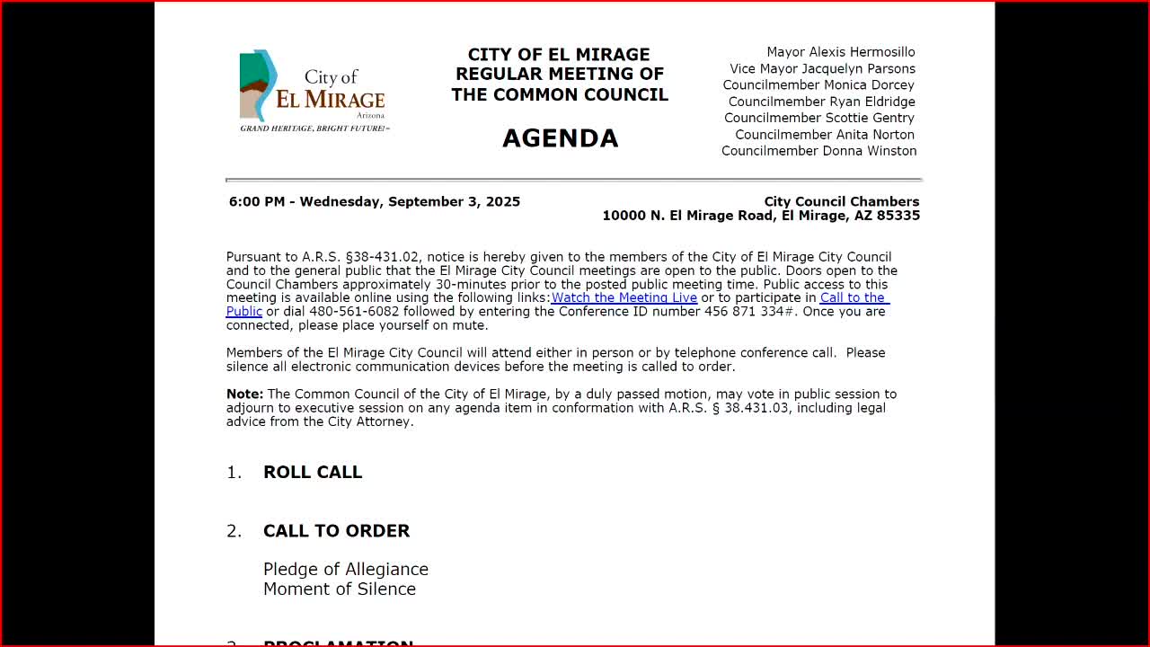 El Mirage Declares September 2025 National Suicide Prevention and Awareness Months
