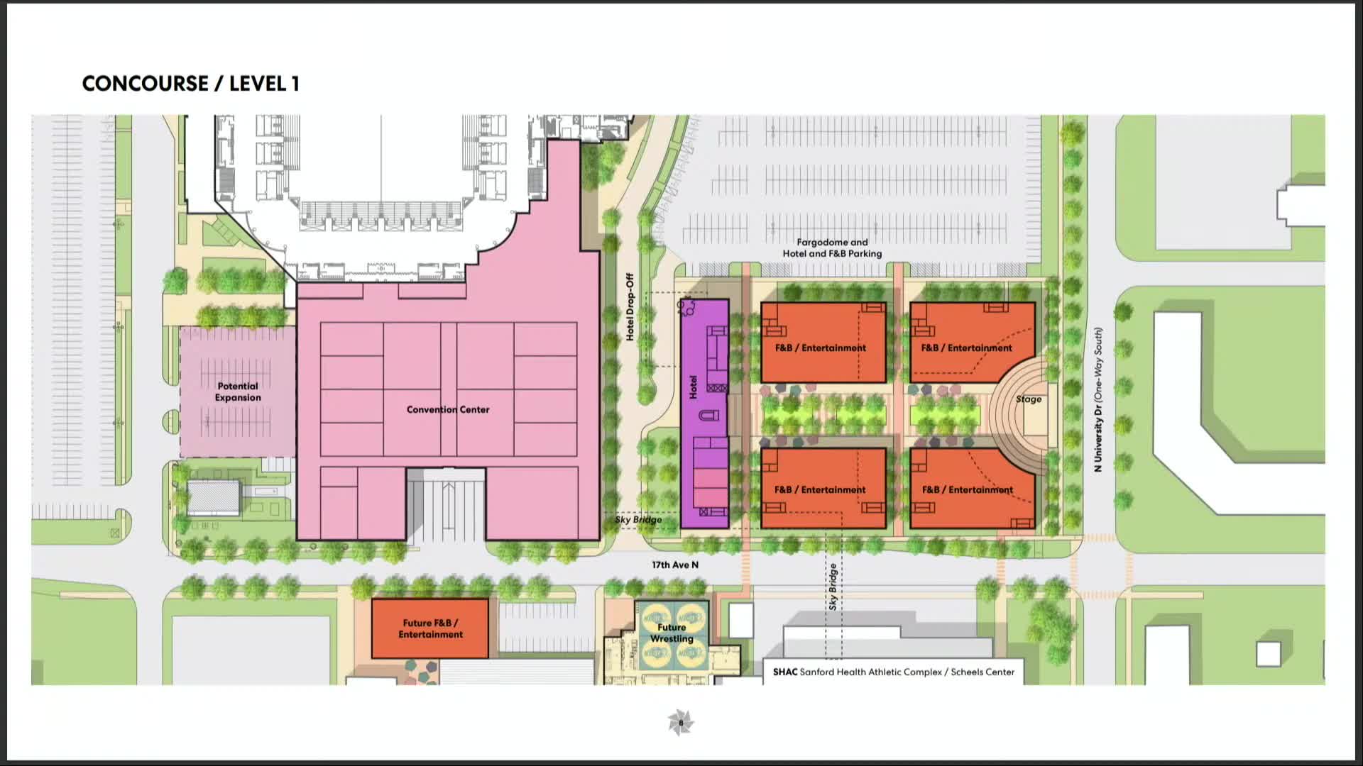 NDSU Unveils Plans for 160 Room Hotel and SkyBridge Project Near Convention Center