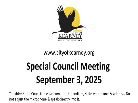 Kearney City Council Conducts Public Hearing on 2025-2026 Budget Proposal
