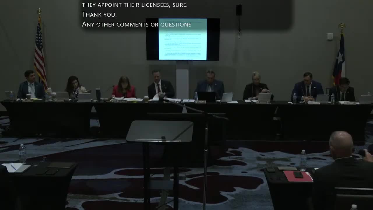 Texas Commission Adopts Amendments to TCO Rules on Misconduct Reporting and License Revocation