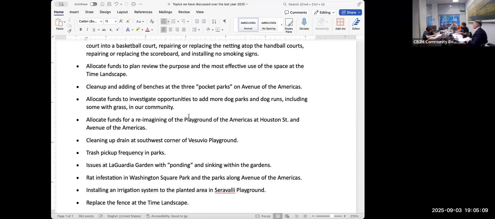 Commissioner Shimamura urges data-driven approach for parks and community facilities