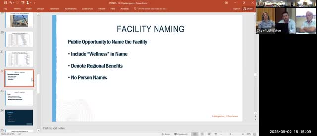 Livingston Community Wellness Center Opens for Public Naming Suggestions and Reviews Budget Details