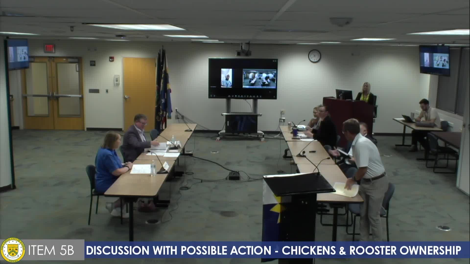 City staff outlines options to restrict roosters, create chicken permits; committee asks for animal-control briefing