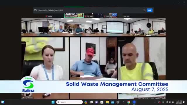 Solid Waste Committee adopts amended education priorities, sends plan to city commission