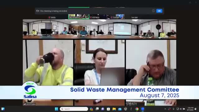 Staff outlines proposed 2026 sanitation and landfill fee increases; committee hears rationale