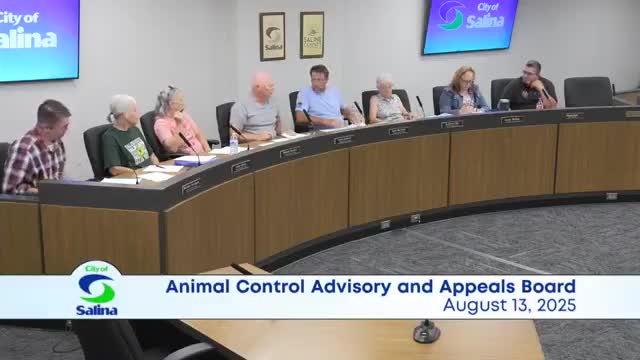 Salina advisory board backs recommendation to euthanize very long-staying dogs, rejects expanded pit‑bull adoption outreach