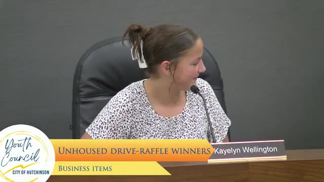 Youth council announces raffle winners from unhoused drive