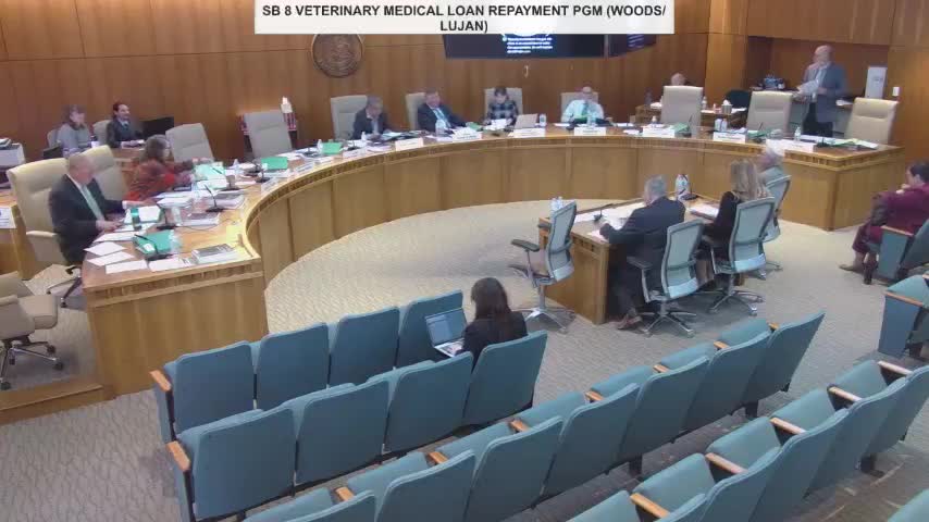 Senate committee advances bill to repay veterinarians’ student loans through work‑for‑service program