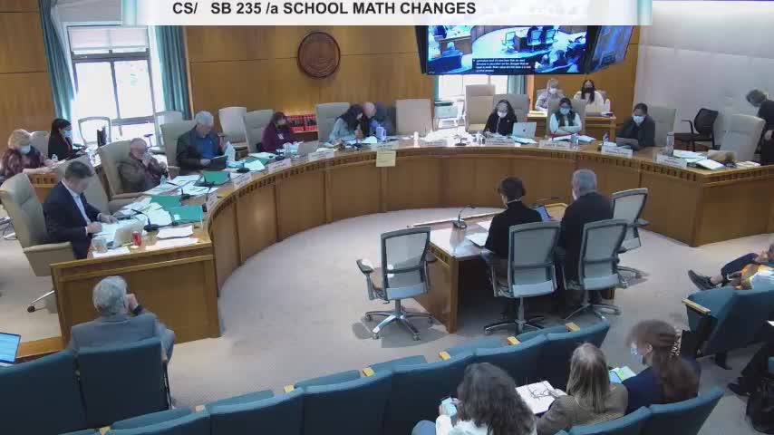 Committee forwards bill to screen and boost early math intervention, with questions on data and implementation