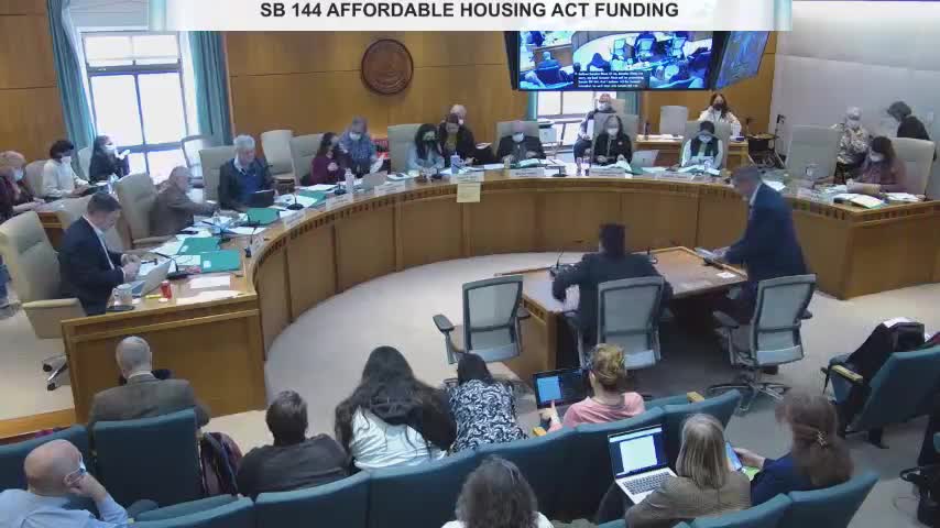 Committee unanimously advances $500,000 appropriation to implement Affordable Housing Act plans