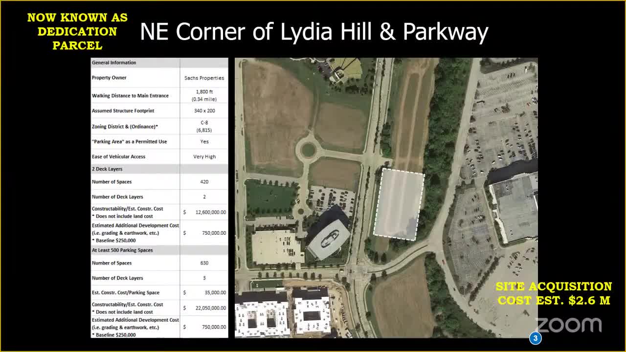 Chesterfield Council Reviews Wild Horse Village Parking Structure and Central Park Expansion Plans