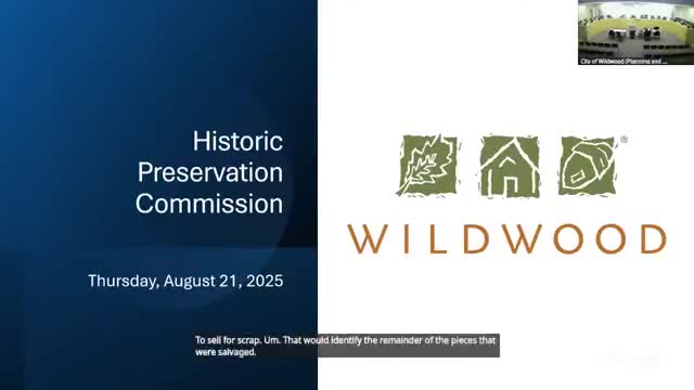 Wildwood City Council Discusses Reassembly of Essen Log Cabin Ahead of September Meeting
