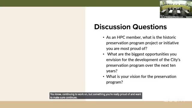 Wildwood Board Explores Historic Preservation and Youth Engagement Initiatives