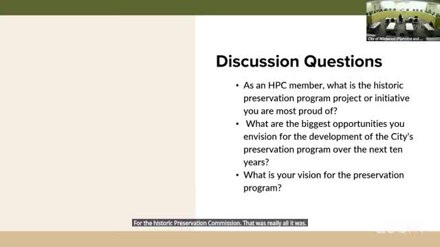 Citizen Oversight Group Endorses Historic Preservation Goals in Master Plan Update