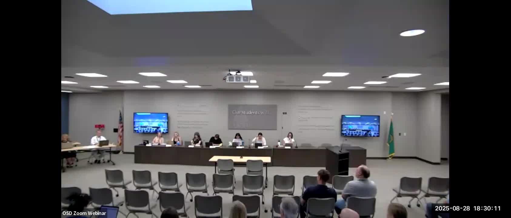 August Board Meeting Begins with Pledge and Tribal Lands Recognition