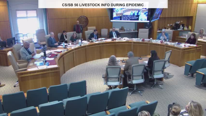 Committee tables bill to shield livestock disease data after split over transparency and producer protections