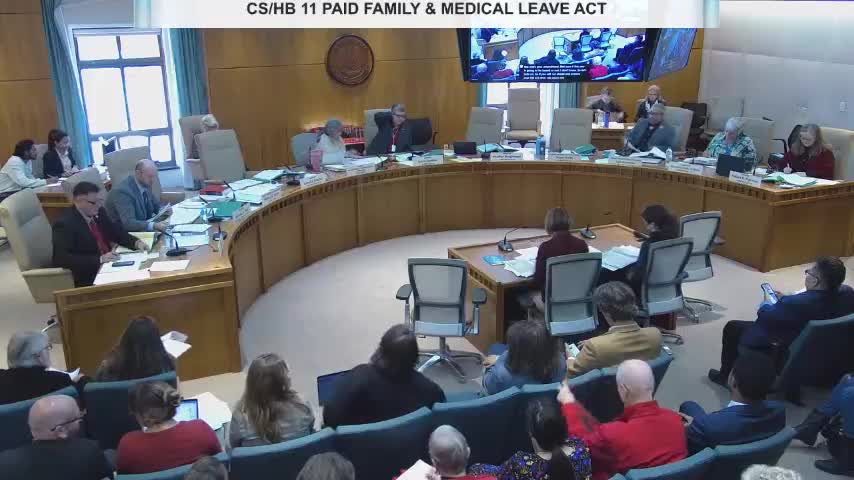 Committee advances redesigned paid family and medical leave package; sponsors shorten leave and add newborn “welcome” rebate