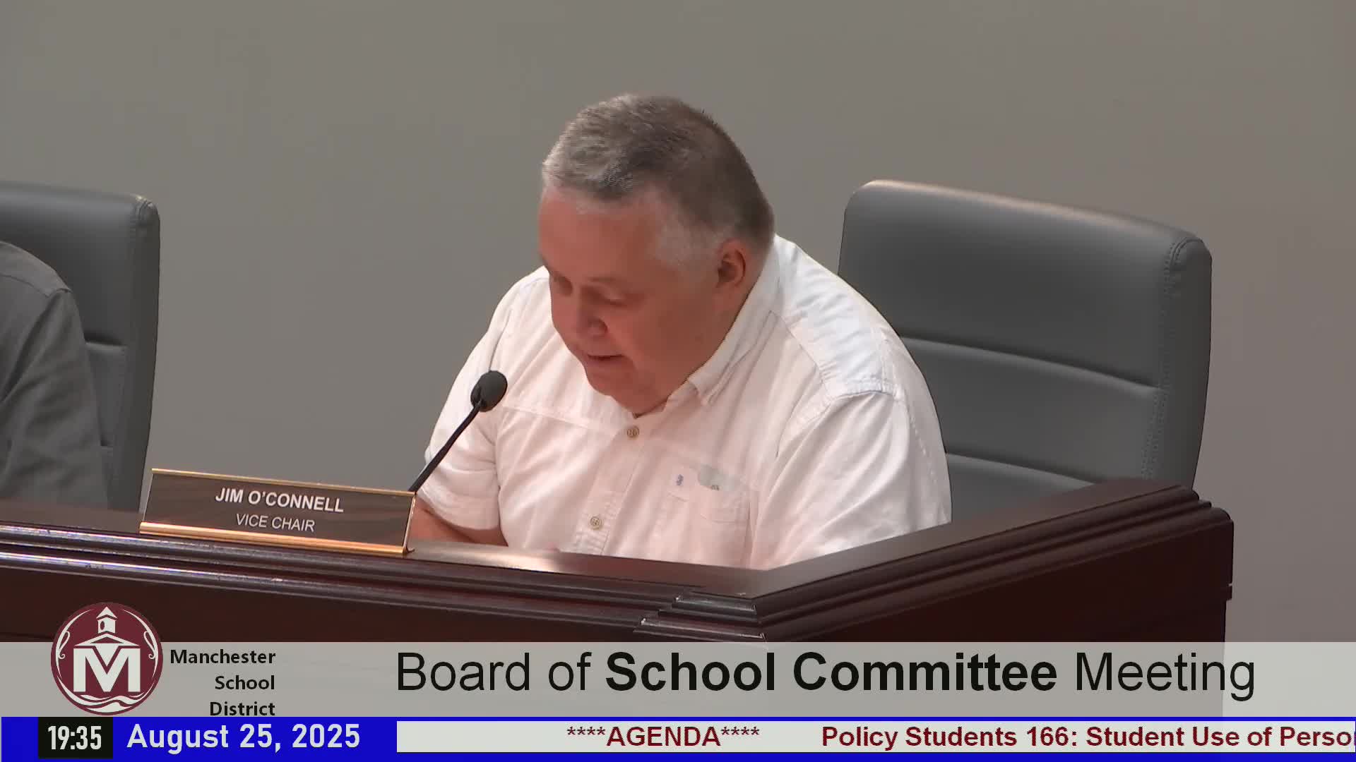 Manchester schools adopt state‑law personal device policy after lengthy debate over enforcement