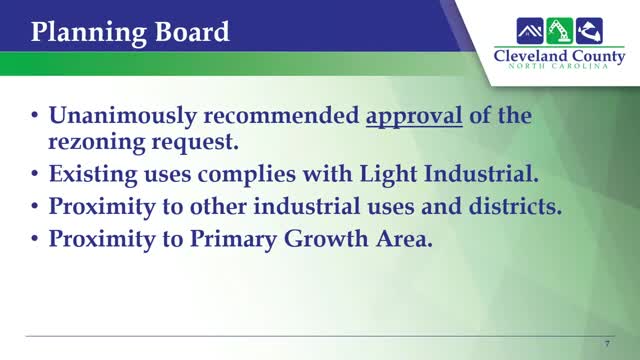 Board Opens Public Hearing on Rezoning Proposal for Plateauley Road Property