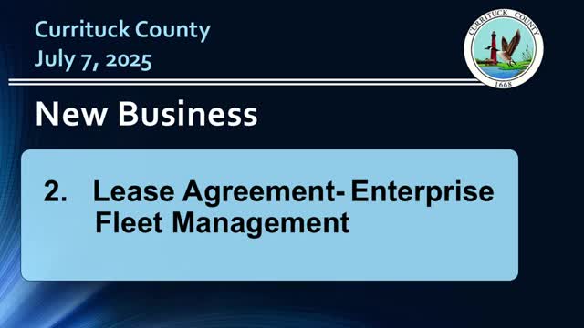 Commissioners approve vehicle lease program with Enterprise Fleet Management to reduce costs