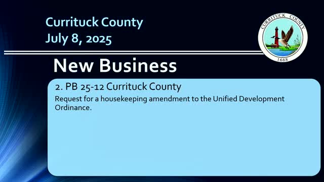 Planning board approves housekeeping amendments to Unified Development Ordinance