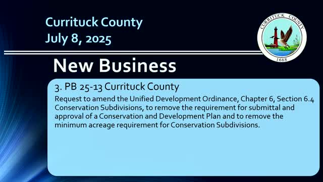 Planning board approves text amendment to simplify conservation subdivision process