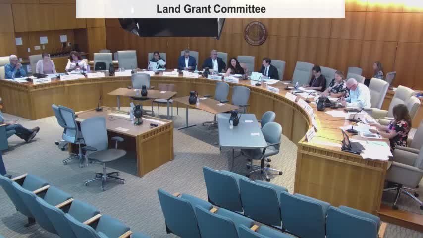 Land Grants Interim Committee adopts work plan; adds federal land transfer and historical court cases to interim agenda