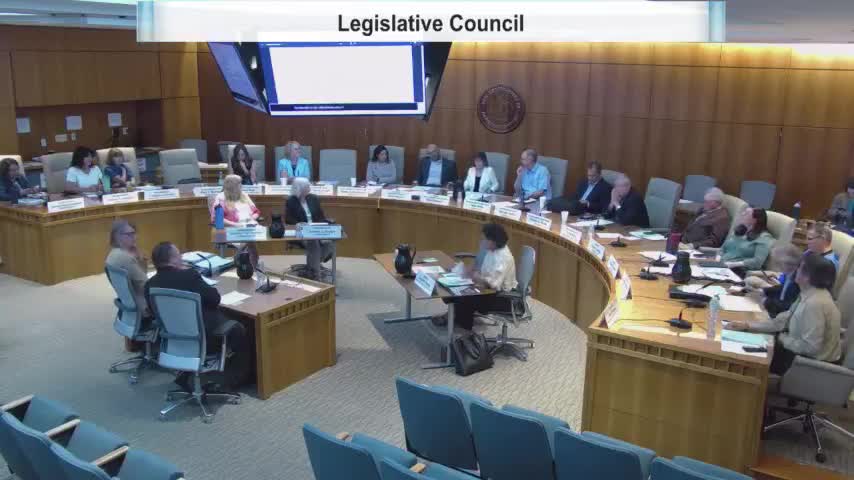 Legislative Council staff report stucco refurbishment, interim-quorum problems and new central drafting email