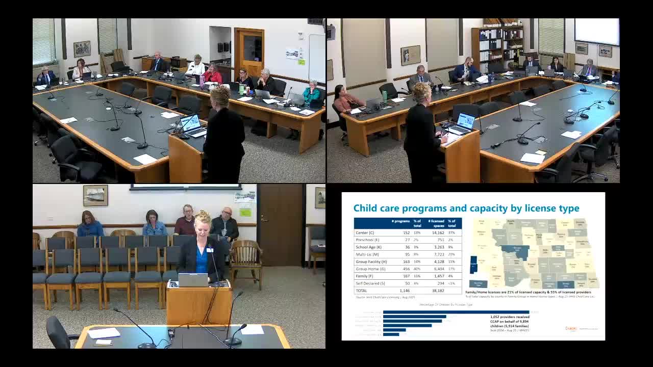 North Dakota Committee Evaluates Childcare Licensing and Assistance Program Improvements