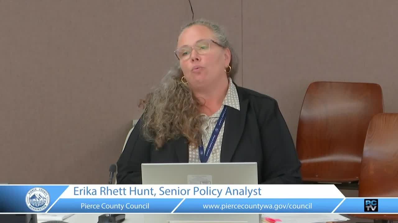 Pierce County adopts SEPA exemption increases and new cultural-resource rules amid split council votes and multiple amendments