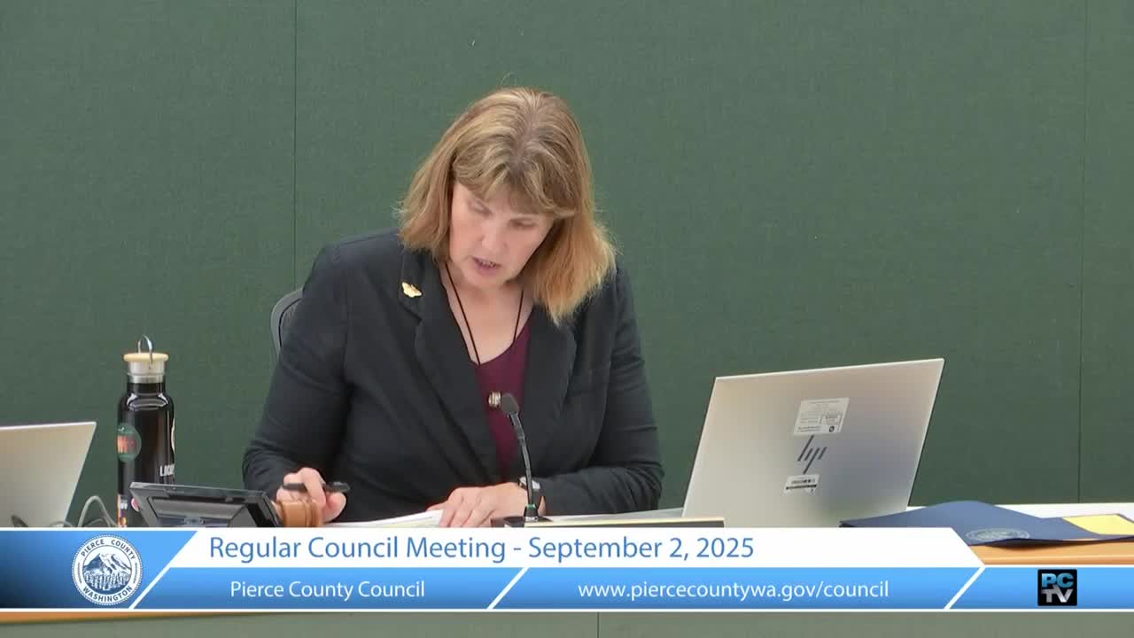 Pierce County proclaims September 2025 Suicide Prevention and Awareness Month; local groups outline outreach and services