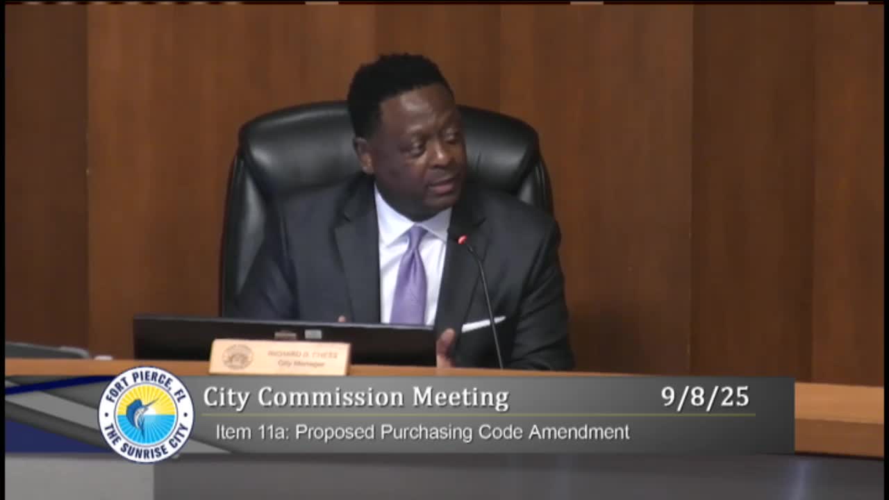 Fort Pierce City Commission Revises Procurement Code for Exemptions and Ethical Conduct