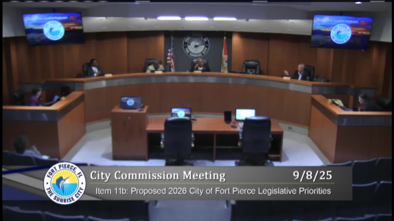 Fort Pierce Commissioner Discusses Impact of Ad Valorem Tax Removal on City Services