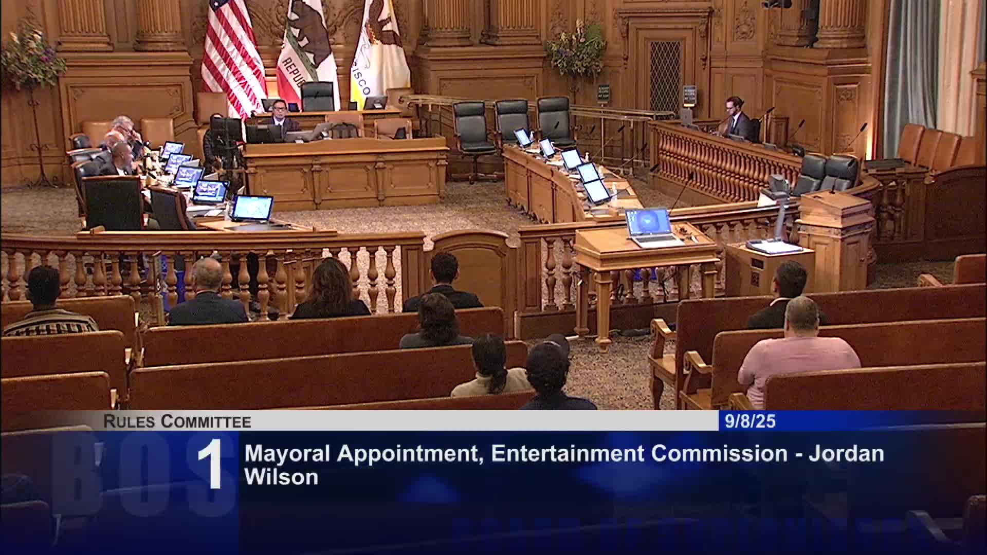 Supervisor Mandelmann Supports Jordan Wilson's Nomination for Entertainment Commission