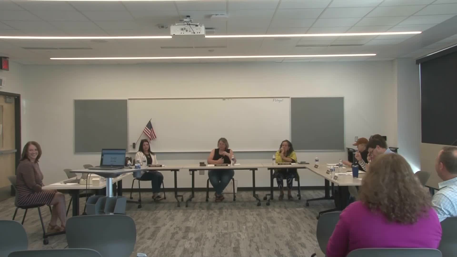 School Board Conducts Business Meeting and Closes Session on Collective Bargaining