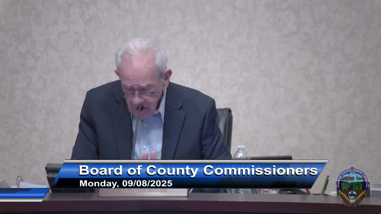Commissioner Woodbury addresses equity issues for Forsyth County residents during public meeting