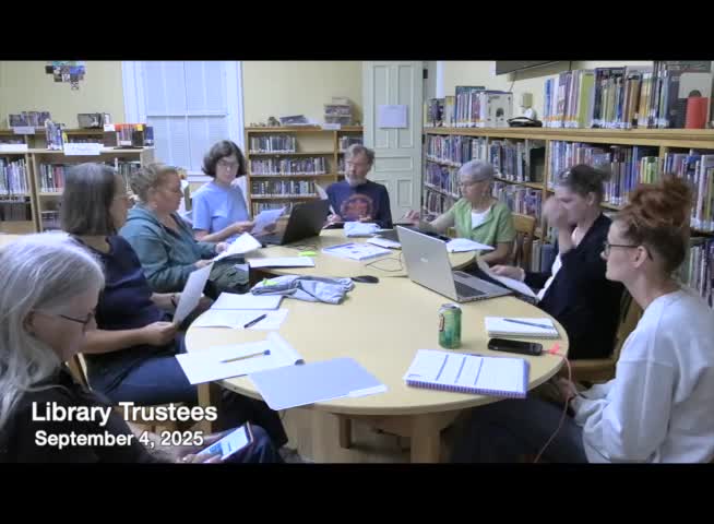 Trustees review draft ADA assessment; director flags historical constraints and edits