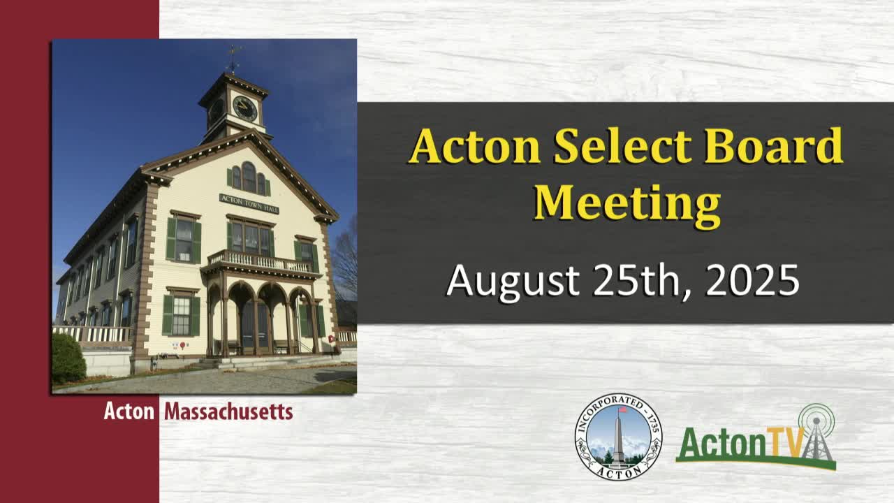 Acton Select Board Honors Barbara Wilson and Announces September 11 Ceremony