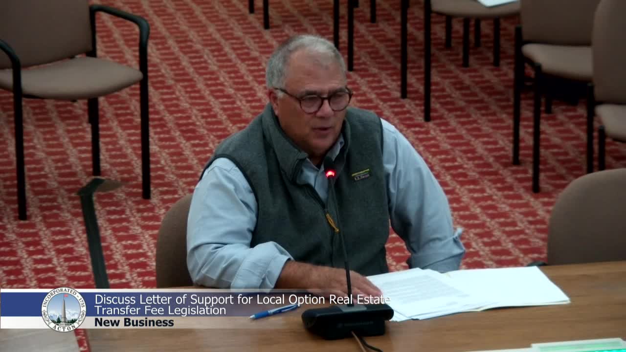 Acton Select Board Considers Real Estate Transfer Fee for High-End Transactions