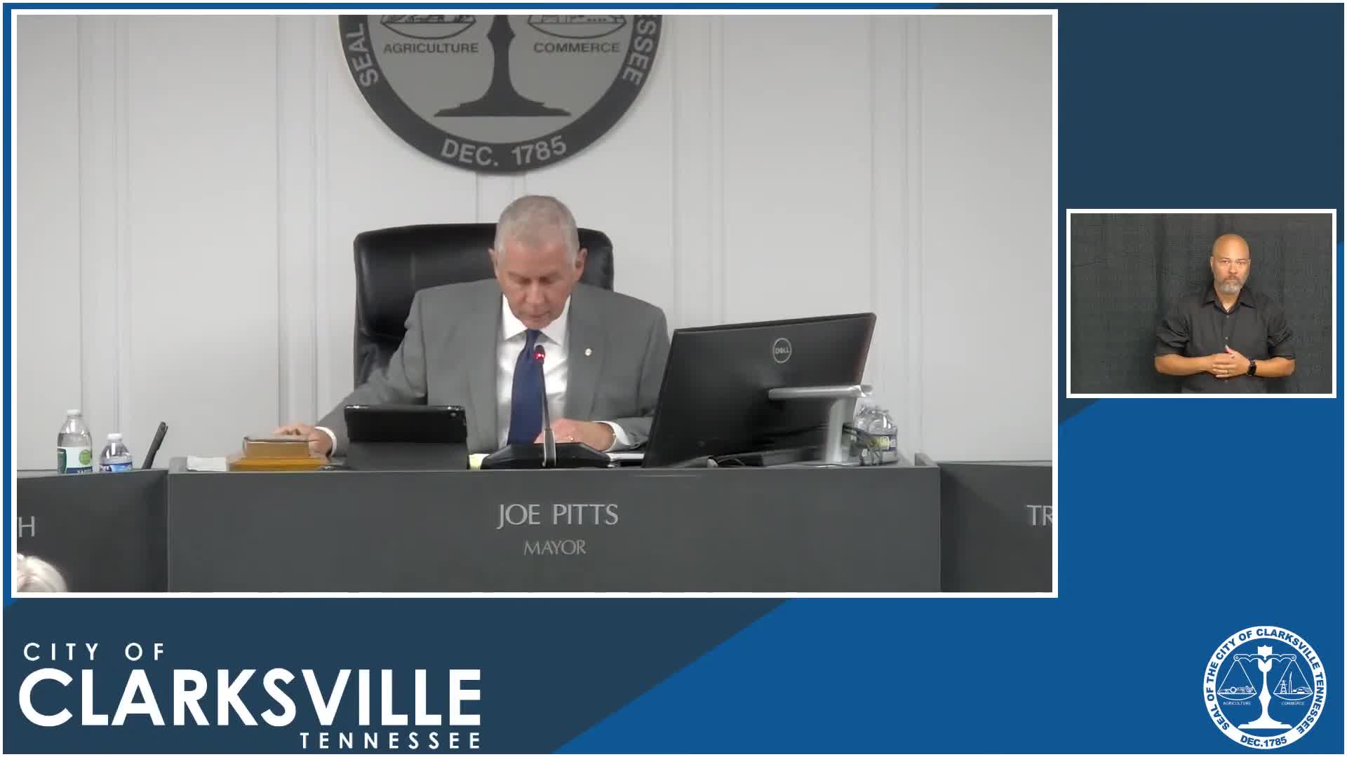 Clarksville City Council Proclaims September as National Service Dog Month and World Alzheimer's Day