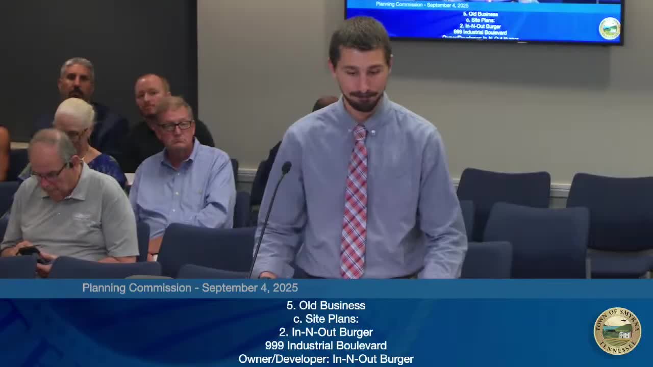 Smyrna Council Reviews In-N-Out Burger Plans Amid Design Review Concerns