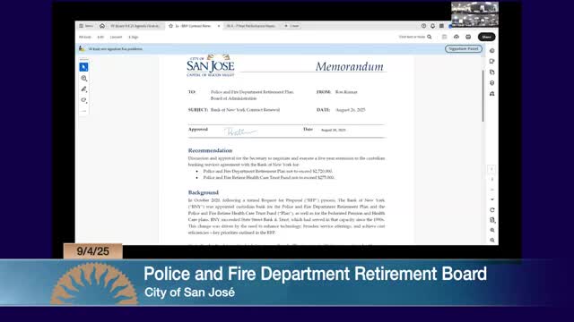 Trustees approve five‑year custodian extension after investment committee review