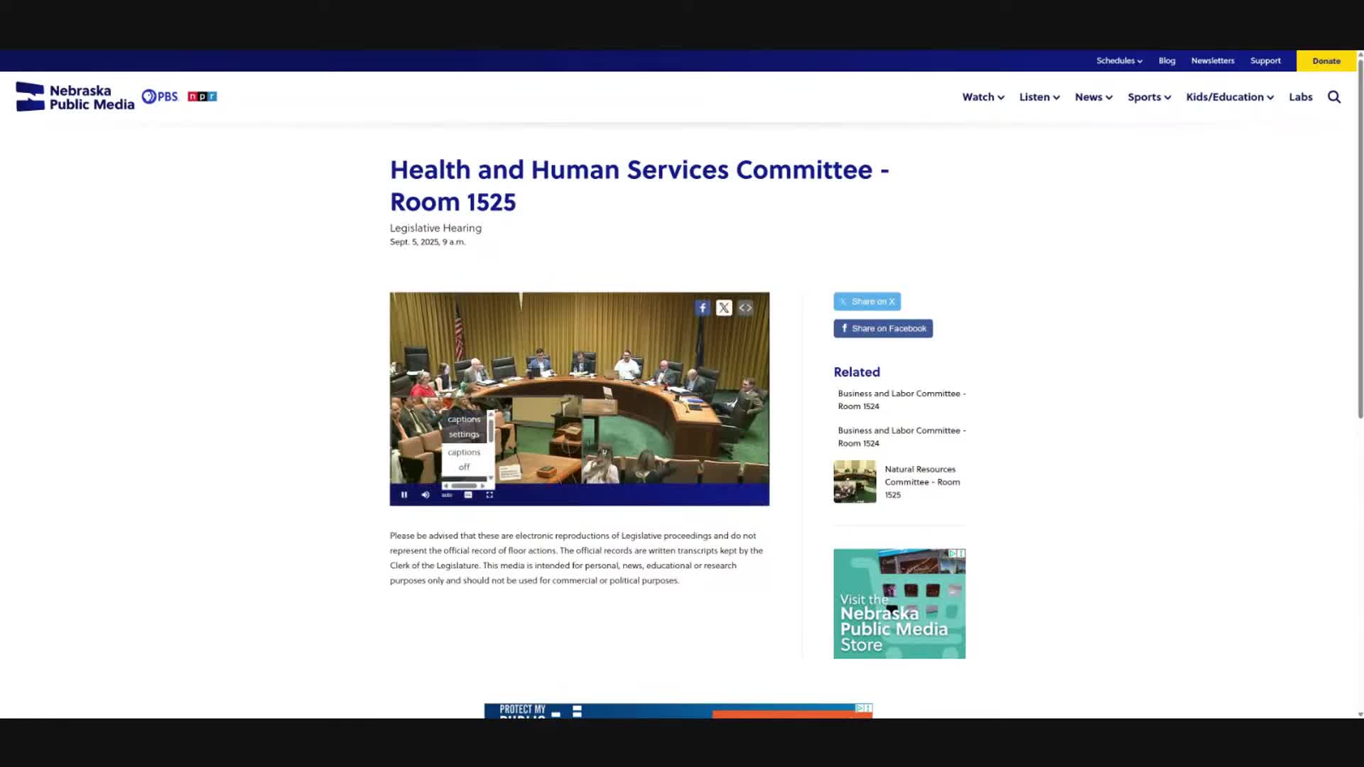 Senator Harden Leads Hearing on Behavioral Analyst Sustainability for Nebraska Families