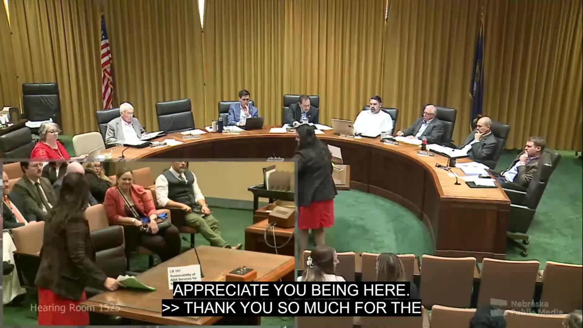 Doctor Addie Angelo presents Indiana's ABA therapy challenges to Nebraska committee