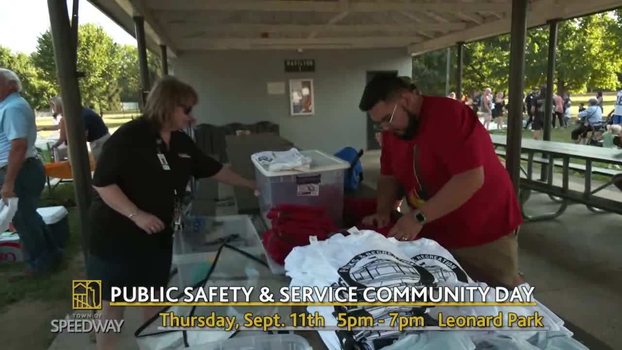 Town of Speedway announces Public Safety and Service Community Day at Leonard Park