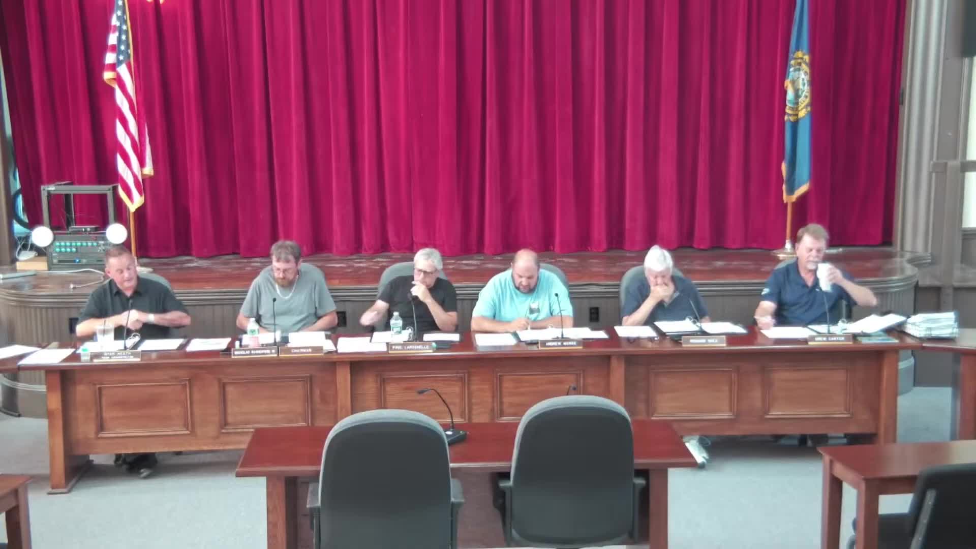 Selectmen defer decision on town road centerline striping; $9,785 quote reviewed