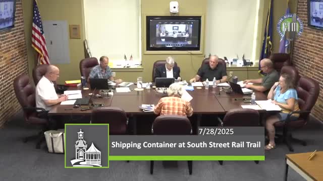 Conservation Commission cleared to place steel storage container at South Street Rail Trail