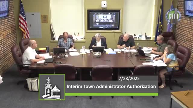 Selectmen authorize interim town administrator to sign lease‑purchase agreements for new fire truck, ambulance and dump truck
