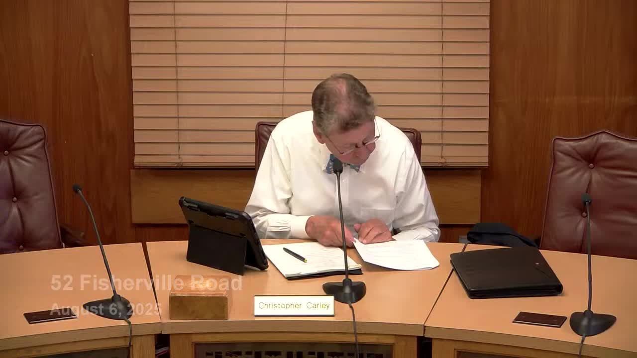 Zoning board approves subdivision of 52 Fisherville Road into two smaller lots